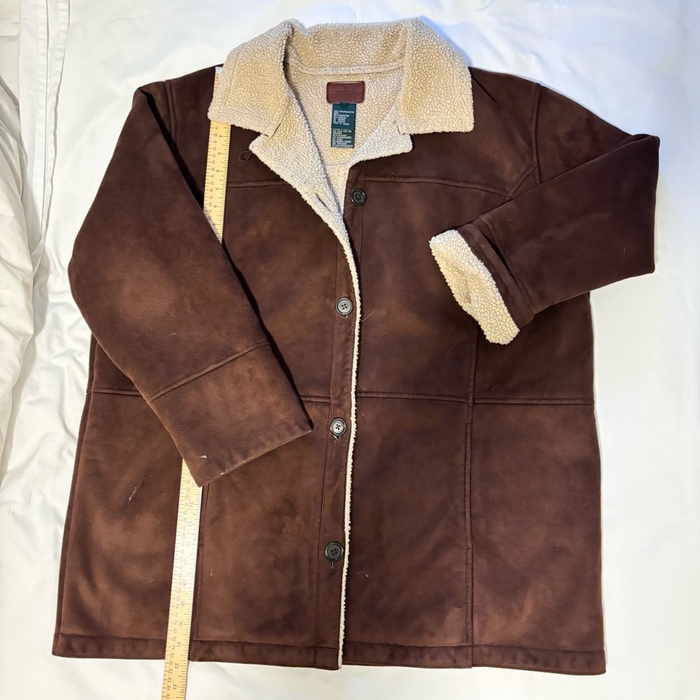 Ralph Lauren Brown Sherpa Coat Men 2X